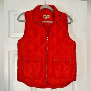 Woolrich red puffer vest. Down filled. Size small